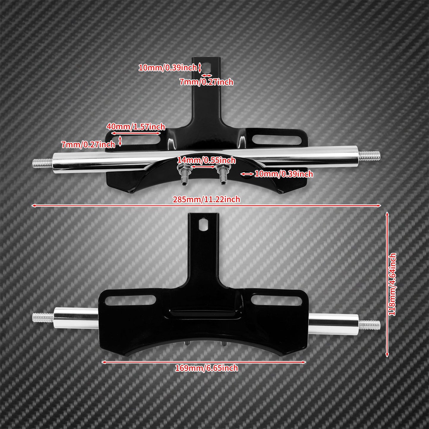 Kit de Recolocação de Seta de Suporte de Placa de Motocicleta para Harley Dyna Low Rider FXDL FXDF 2002-2017 Sportster XL883 2004-2023