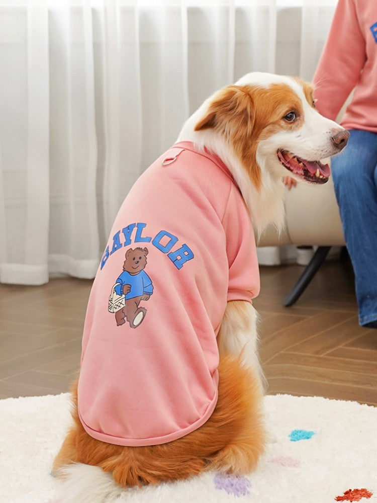 Moletons para Cães Grandes Outono Inverno Roupas de Luxo para Cães Casaco Quente para Animais de Estimação Jaqueta para Cães Grandes Roupas Esportivas ao Ar Livre Moletom para Cães