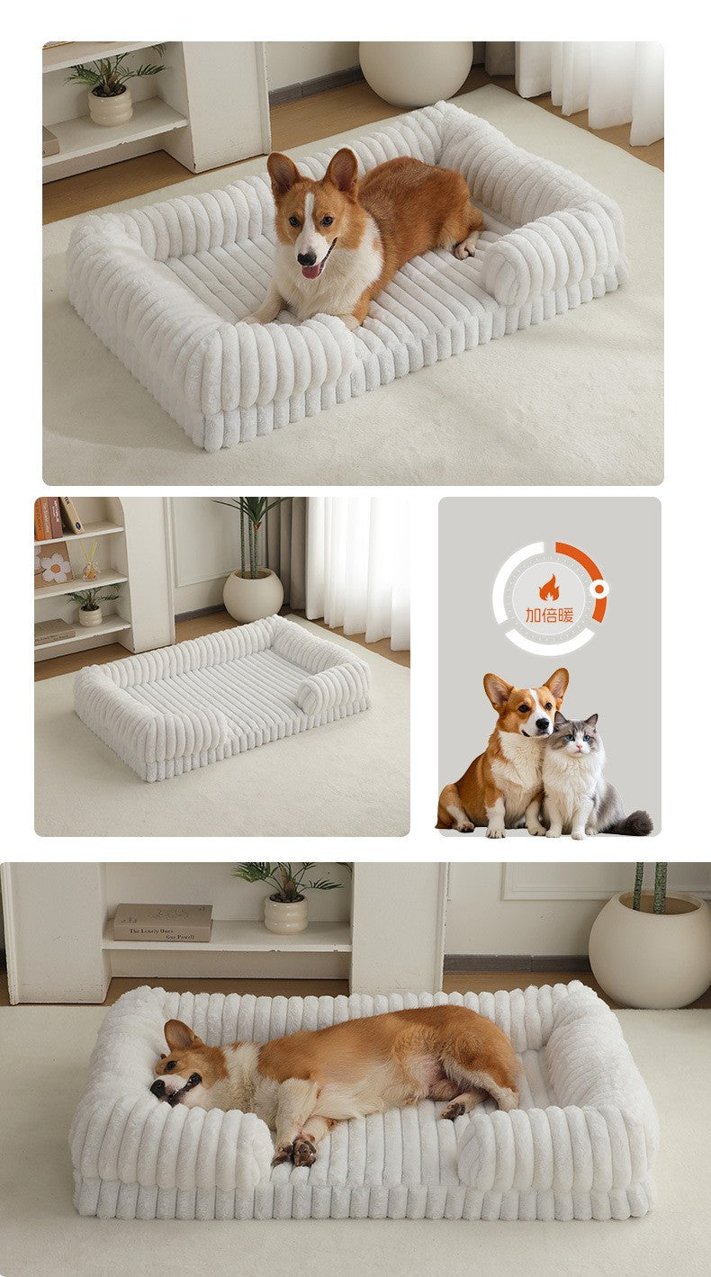 2025 nova caixa de areia quente para o inverno para cães e gatos grandes, cama para cães, tapete para cães