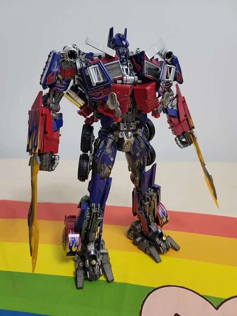 [EM ESTOQUE] WEIJIANG MPM04 OP Comandante Masterpiece Transformação Optimus Primal Action Figure Brinquedo Modelo de Filme MPM KO Deformação