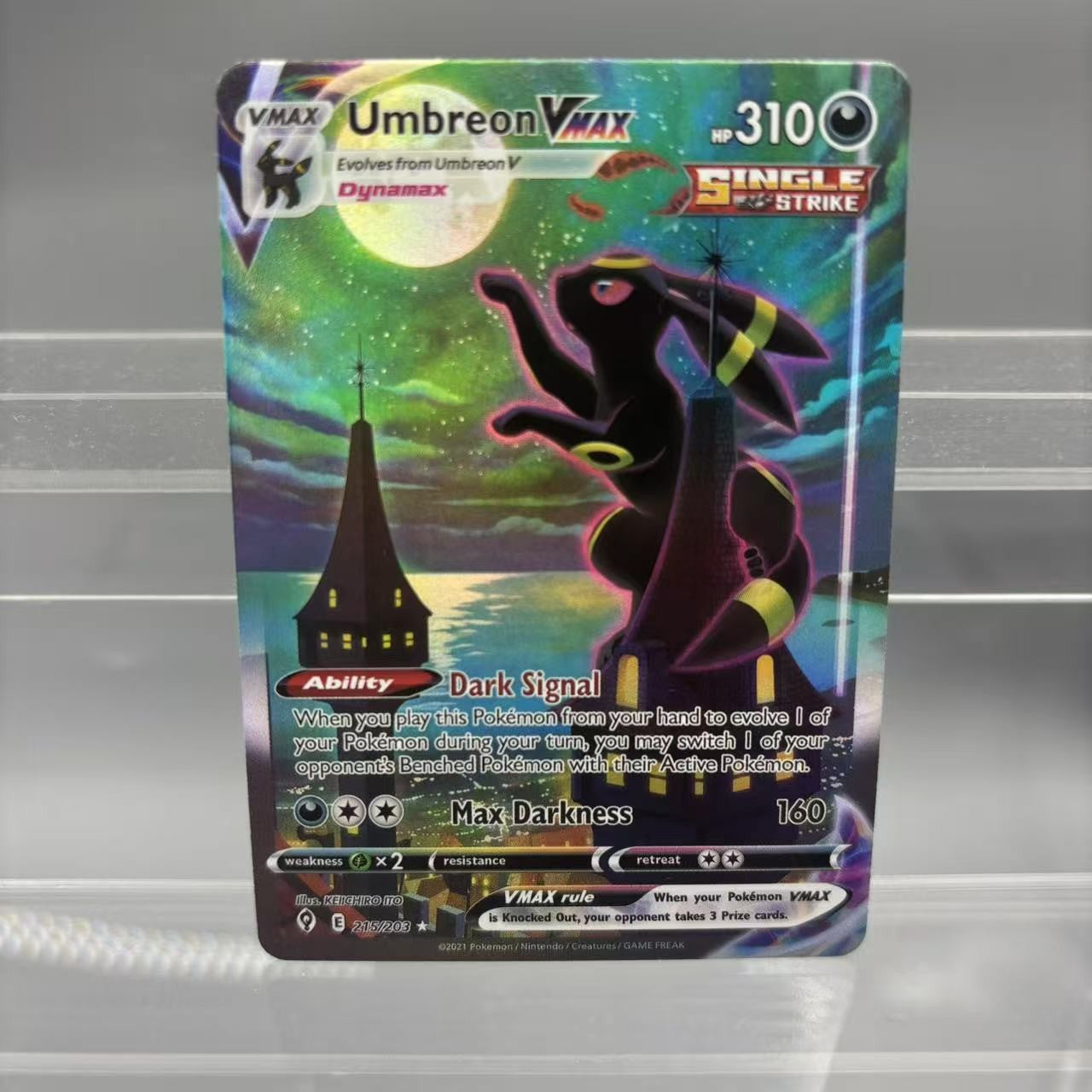 DIY PTCG Coleção de Cartas Umbreon Rayquaza Gengar VMAX Zekrom ex Cartas Clássicas Feitas à Mão Jogo Anime Card Presente Brinquedo