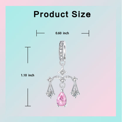 925 Sterling Silver Star Zodiac Signs 12 Constellation Pendant Fit Original Bracelet Making for Woman Jewelry Fashion Pendant