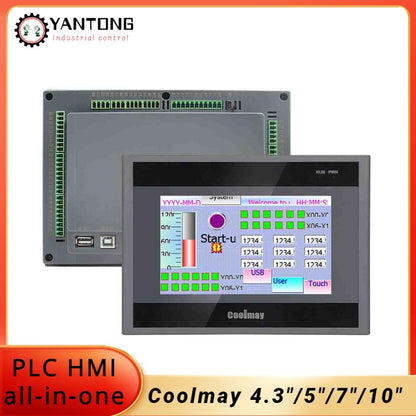 IHM CLP Integrado Tudo-em-Um Coolmay Série QM3G Suporta Personalização Analógica e Ethernet Modelos Disponíveis de 4.3''/5''/7''/10''