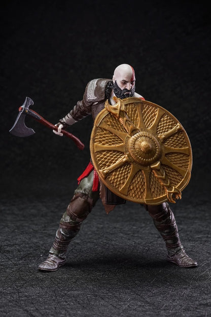 Modelo Kratos God Of War Ragnarok Figuras Jogo Action Figure Brinquedos Anime 15cm Estatueta Colecionável Boneco Articulado Presente para Exposição