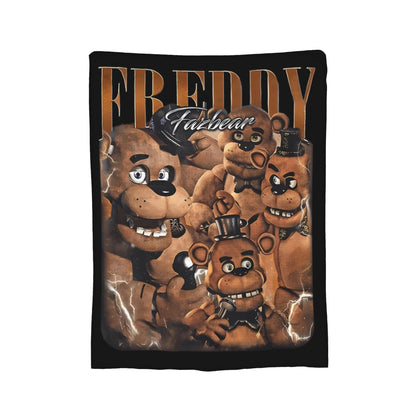 FNAF At Freddys Blankets Fleece Textile Decor Multi-function Super Soft Throw Blankets for Sofa Bedroom Bedspreads