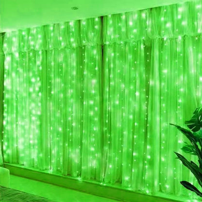 3/6m LED Curtain String Lights USB Festoon Remote Control Garland Fairy Lights Wedding Christmas Decoration for Home Bedroom