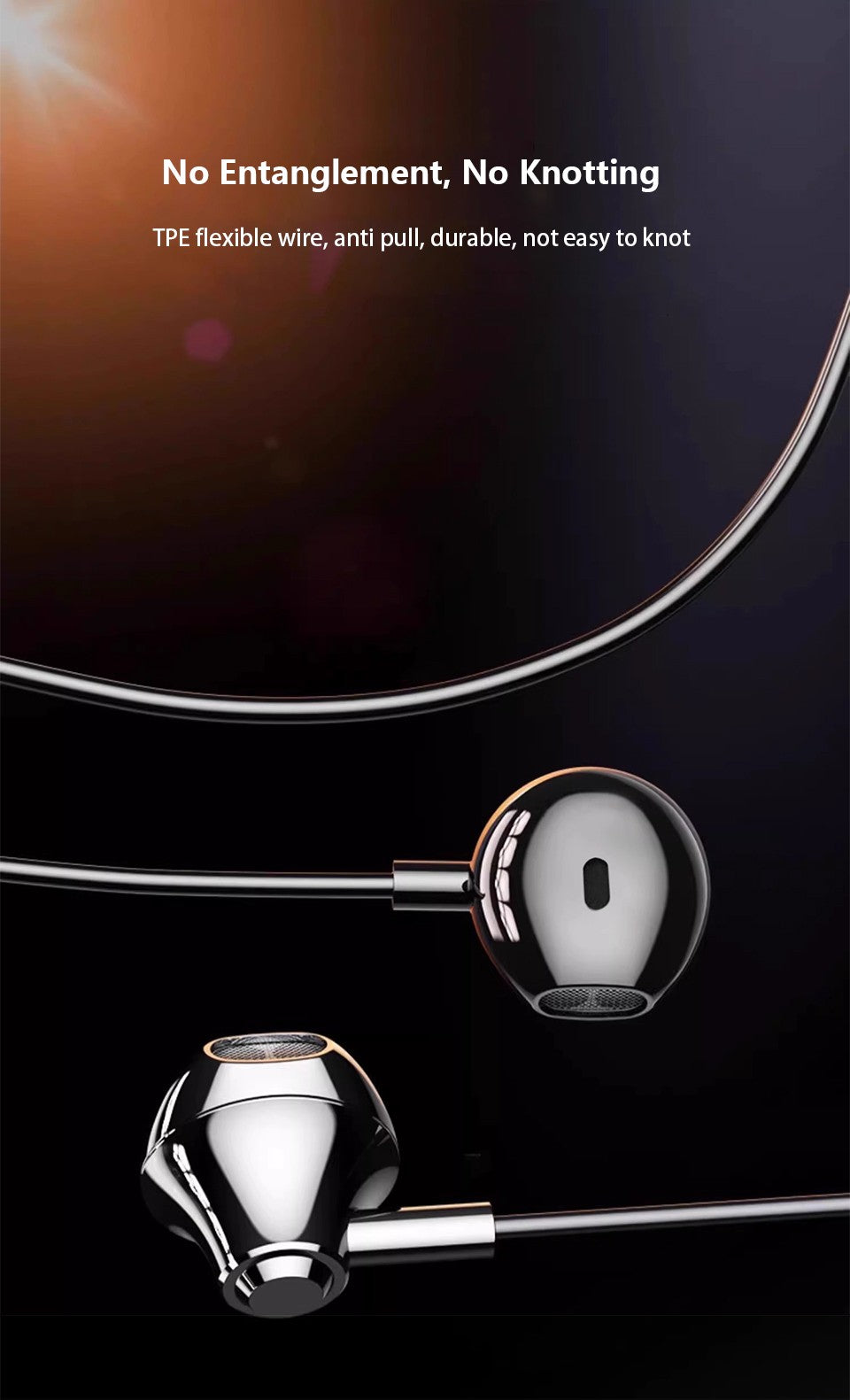 Fones de ouvido com fio USB tipo C 3,5 mm fones HiFi estéreo graves com controle de volume intra-auriculares para Samsung Galaxy iPhone Huawei Xiaomi