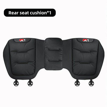 Leather Car Seat Cover Universal Four Seasons Car Front/Rear Seat Cushion for  Audi A1 A3 A4 A5 A6 A7 A8 Car Chair Protector Pad
