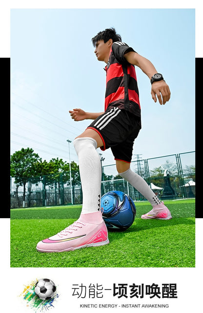 TF/FG Men Soccer Shoes Society Cleats Professional Indoor Football Field Boots Fast Training Outdoor Football Shoes Sneaker