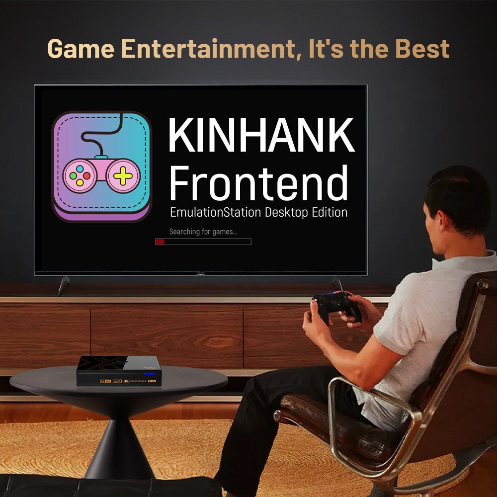Kinhank Super Console X5 PRO Retro Video Game Consoles Plug and Play 320G/4T with 10000+ Games for PS2/WII/SS/DC/N64/MAME
