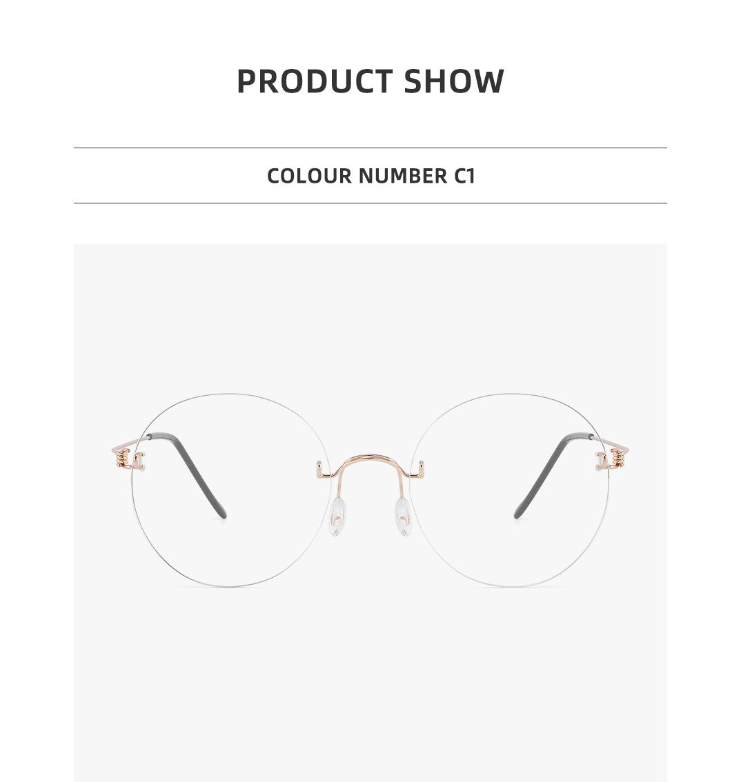 Round Blue Light Glasses Women Screwless Eyeglasses Frame Men 2025 New Women Round Denmark Korean Glasses Frame Vintage Eyewear
