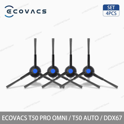 Acessórios para Aspirador Robô ECOVACS T50 PRO OMNI / T50 AUTO / DDX67 Escova Principal Escova Lateral Filtro Hepa Pano de Limpeza Saco de Pó Peças