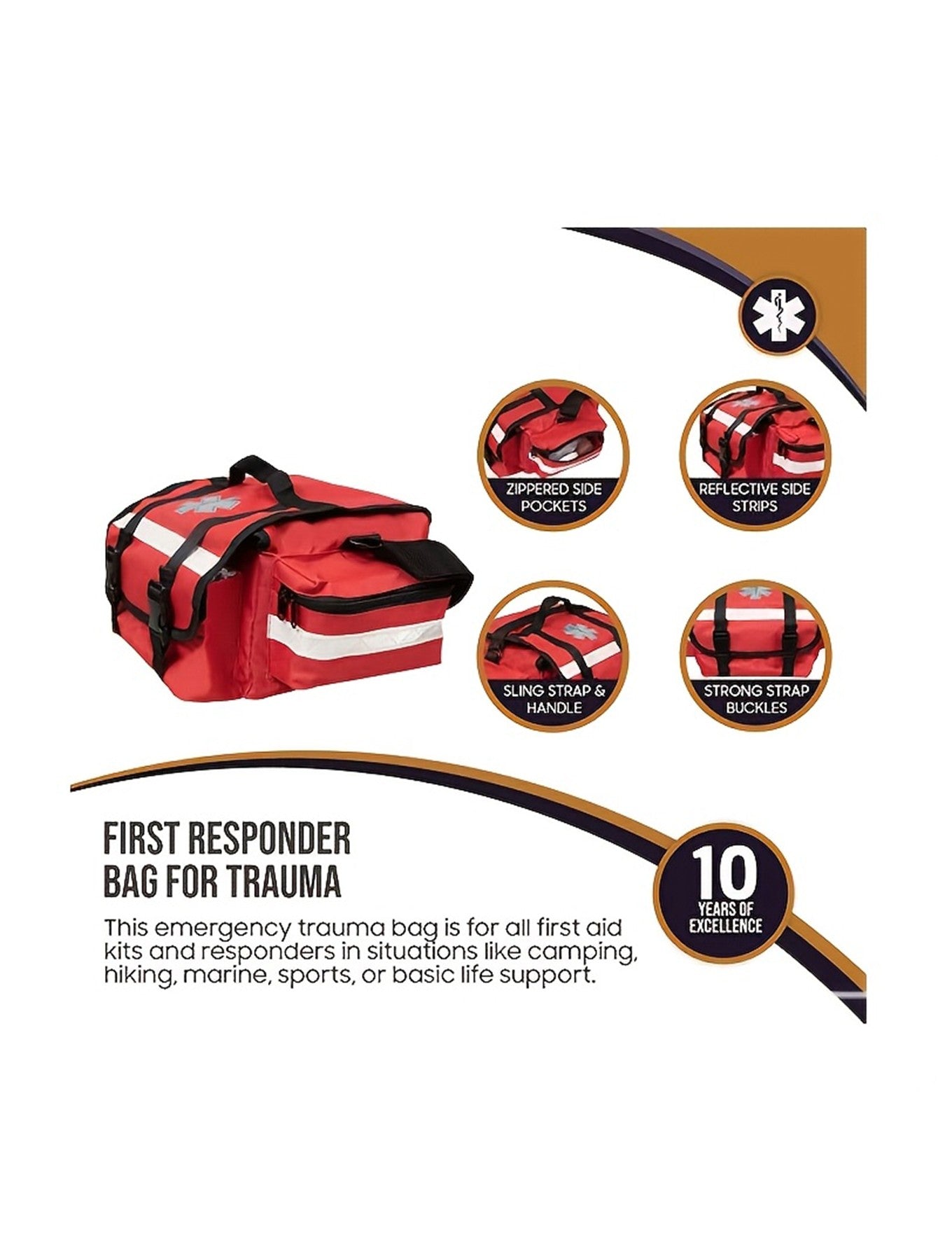 Outdoor Tactical Medical Kit First Bag Lifesaving Storage Waist Bag Hunting Camping First Aid Kits Portable Multi-Function Bag