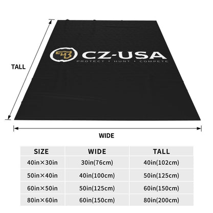 Ceska Zbrojovka CZ Blankets Flannel Sofa Throw Blanket Portable for Couch Bedding Outdoor Throws Bedspread Quilt
