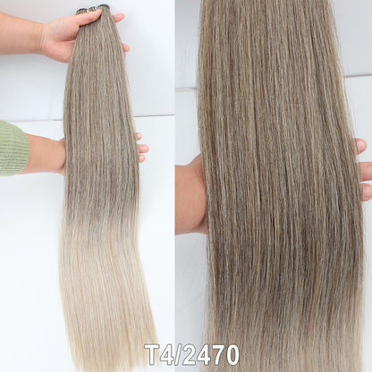 Cabelo Sintético Russo Liso de 65cm 200g, Extensões de Cabelo de Fibra com Bio Proteína Resistente ao Calor, Rabo de Cavalo para Cosplay