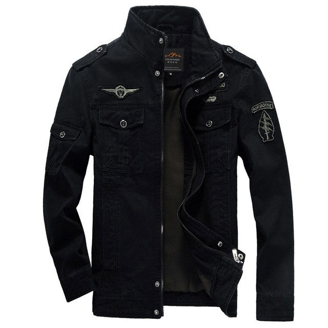 New 2023 Casual Army Military Jacket Men Plus Size M-6XL Jaqueta masculina Air force one Spring & Autumn Cargo Mens Jackets Coat