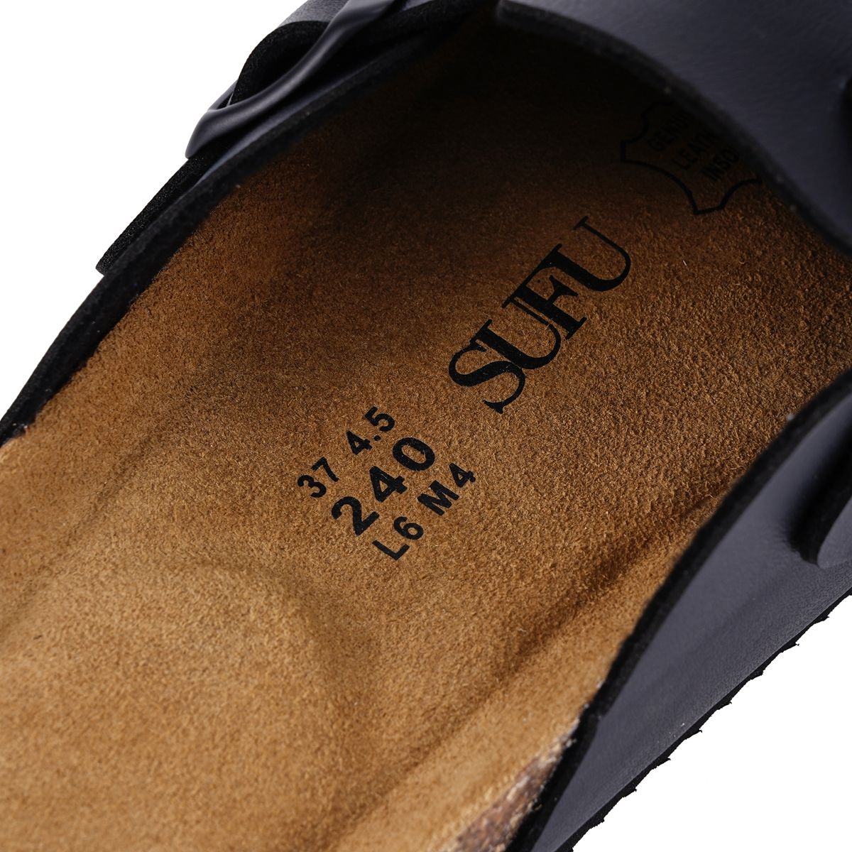 SUFU hot Sales Cork Mules Slippers For Women Fashion Leather Clogs Shoes Classic Cork Antislip Outdoor Slippers