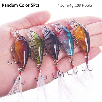 Kit de Iscas Artificiais para Pesca - Crankbait, Minnow, Popper, Pencil, Swimbait, Wobblers e Bionic Crank - Terno de Pesca