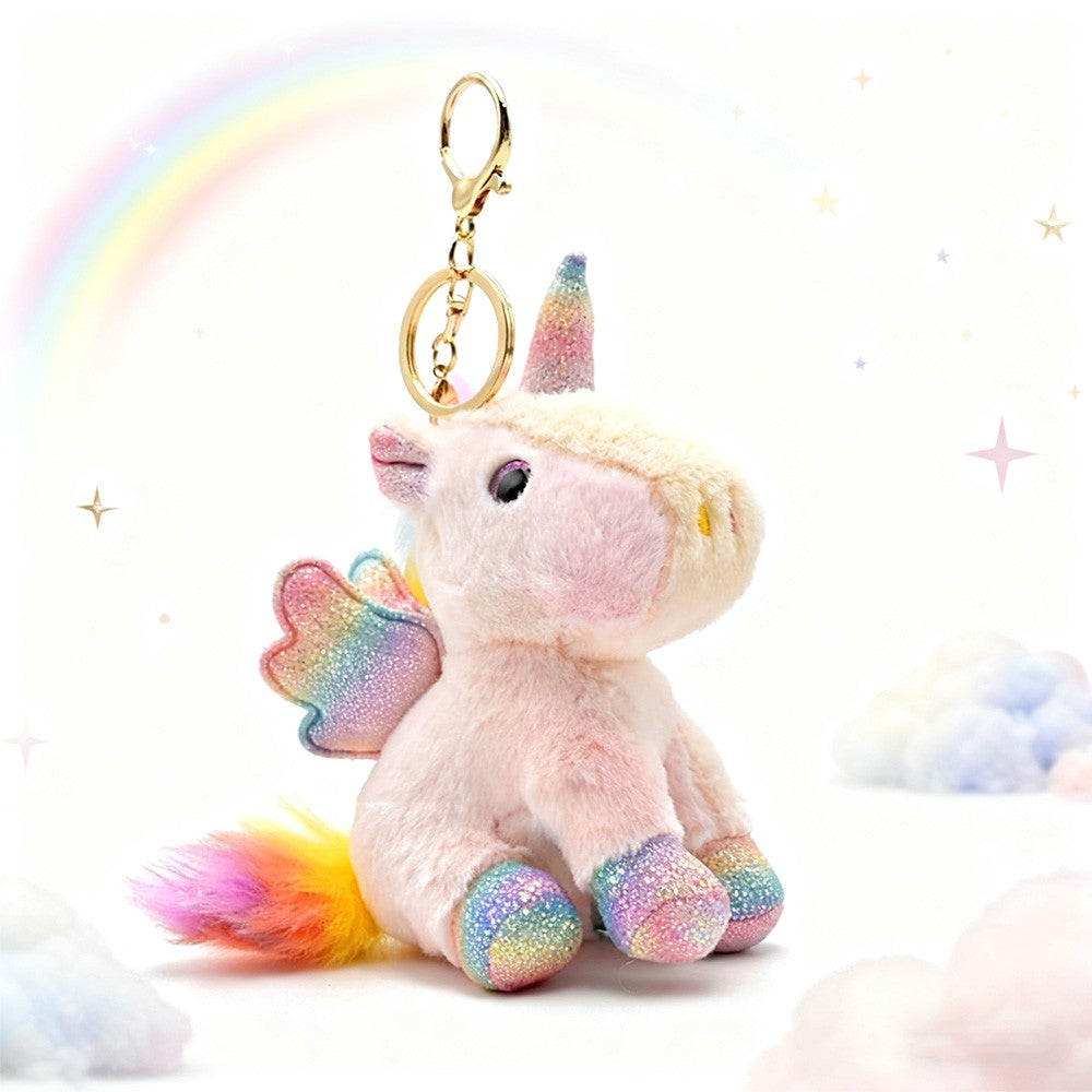 Mini Plush Unicorn Stuffed Animals Unicorn Party Favors Bulk Toys DIY Plush Keychain Stuffed Animal for Kids Party Favor