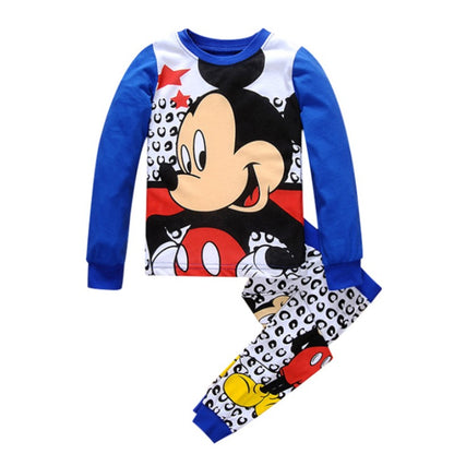 Kids Minnie Pajamas for Boys Girls Home Wear Kids Casual Sleepwear Long Sleeve Pajamas Bottoms Suit Christmas Gifts