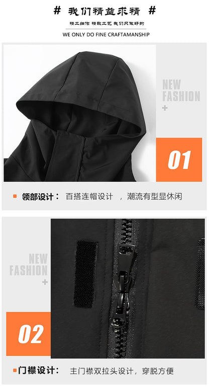 Big Size 12XL Bomber Jacket Men Hooded Zipper Windbreaker Male Fishing Waterproof Windproof Windshield Outerwear Large Plus Fat