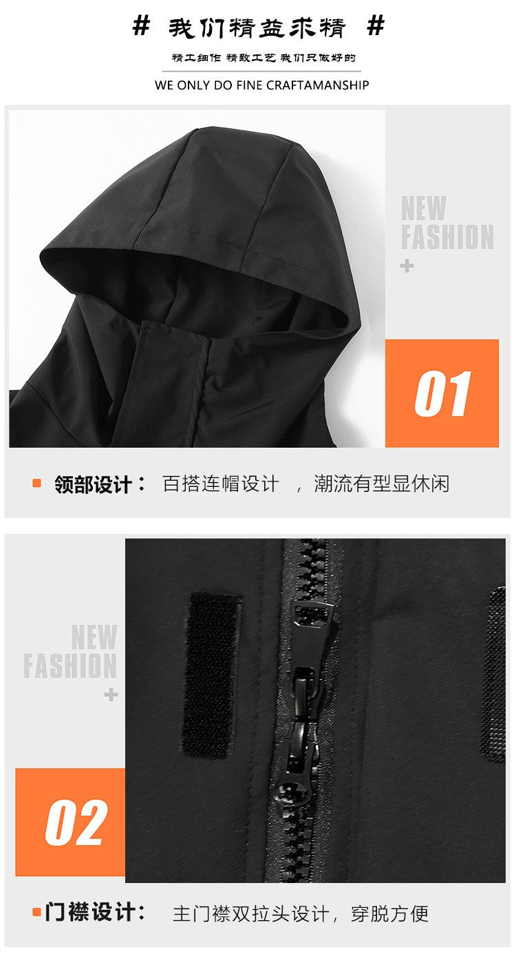 Big Size 12XL Bomber Jacket Men Hooded Zipper Windbreaker Male Fishing Waterproof Windproof Windshield Outerwear Large Plus Fat