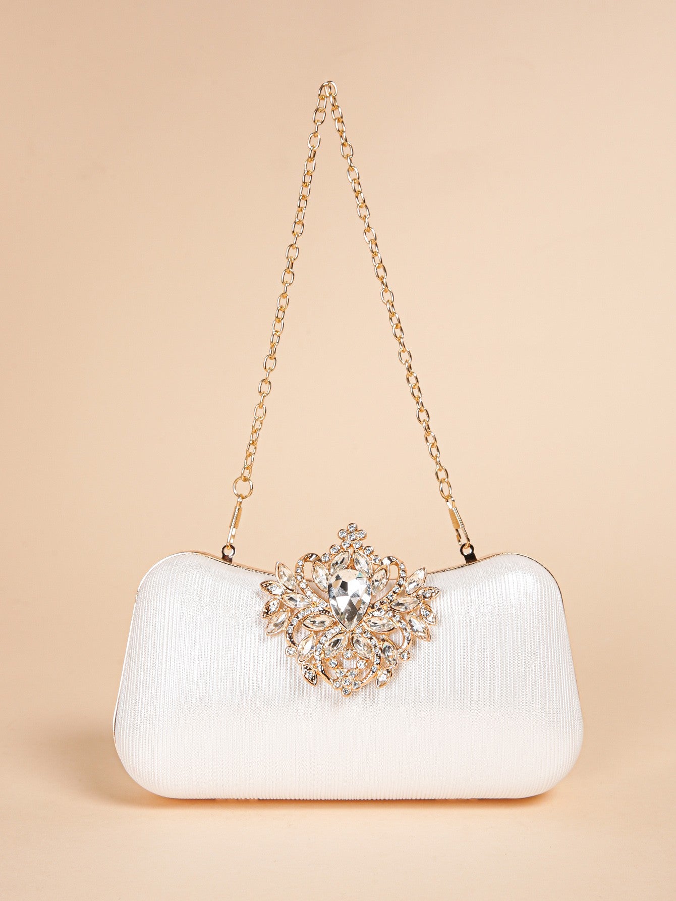 Luxury Rhinestone Evening Bag For Carnaval, Shiny Wedding Dress Purses,  Glamorous,Elegant,Exquisite Small Rhinestone Decor Boxy