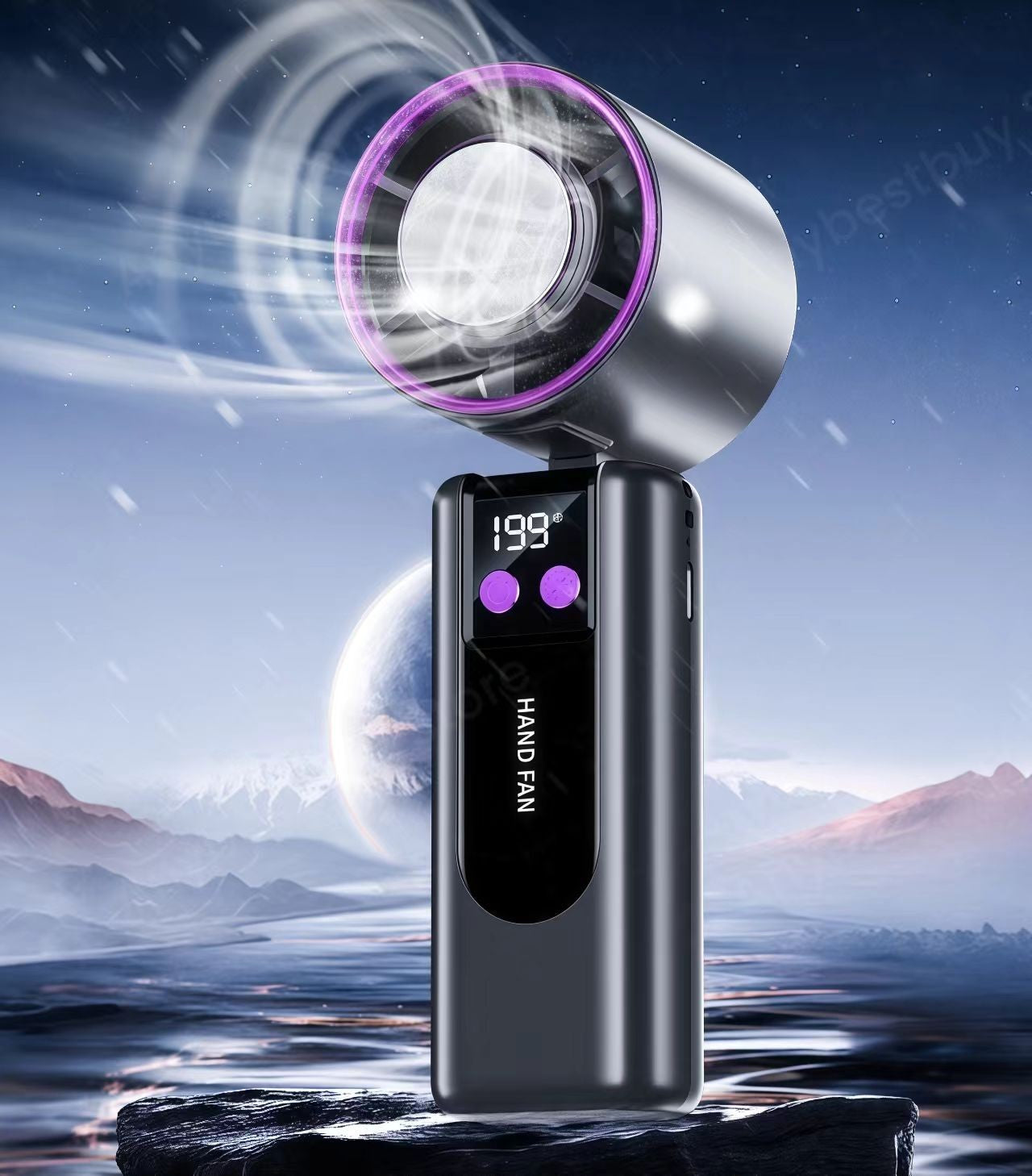 Foldable Ice Cold Fan Semiconductor Refrigeration Handheld Fan Portable Summer Air Cooler High Power Small Air Conditioning Fans