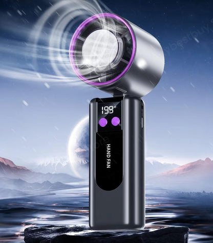 Foldable Ice Cold Fan Semiconductor Refrigeration Handheld Fan Portable Summer Air Cooler High Power Small Air Conditioning Fans