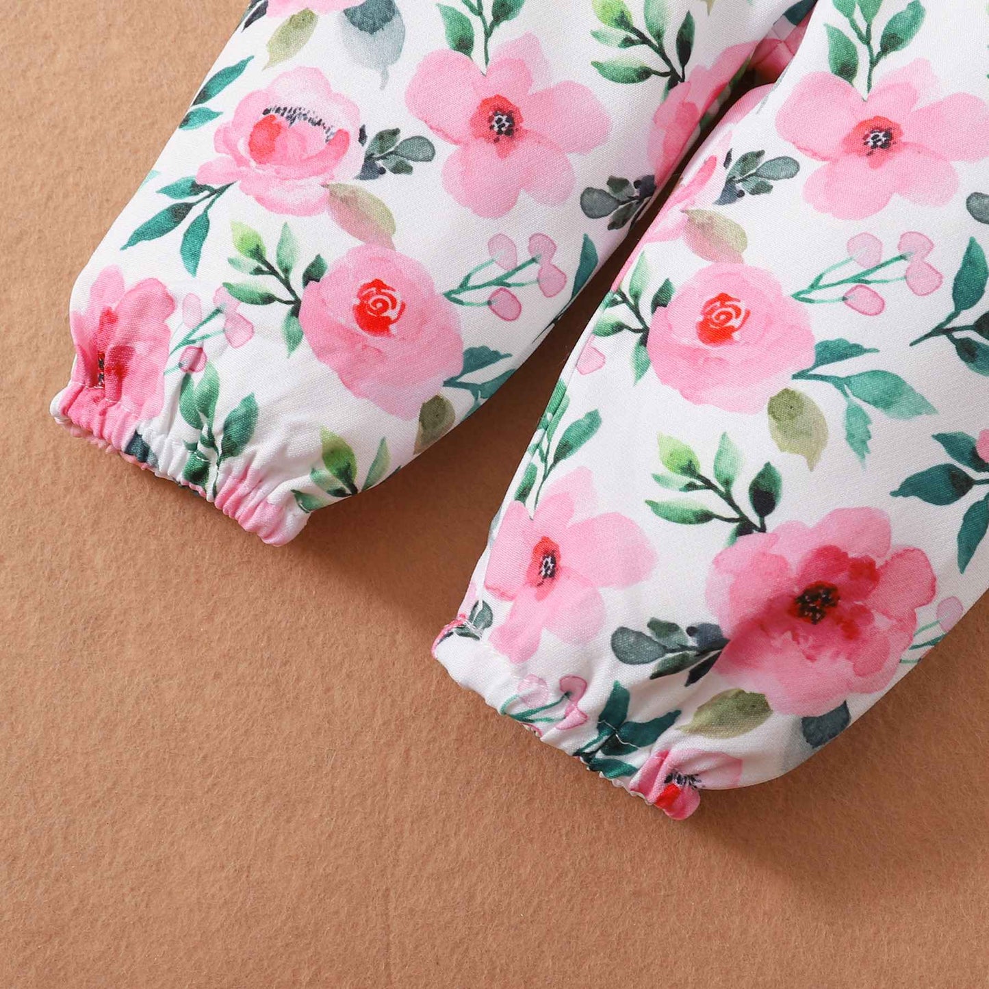 0-18M Baby Girl Pink Clothes Set Spring&Autumn Clothing Long Sleeve Bodysuit+Floral Pants+Headband 3PCS Toddler Fashion Outfits