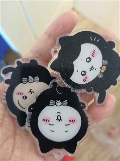 New Jiyi Ckw Korean Halloween Peripheral Creative Hachiware Acrylic Keychain Decoration Usagi Bag Pendant Friend Gift