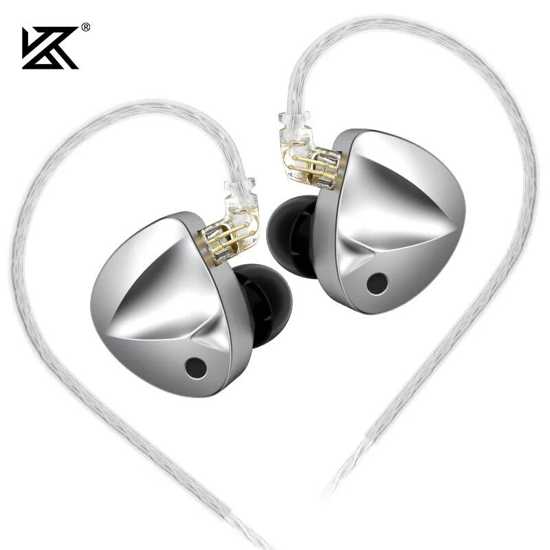 Fones de ouvido KZ D-Fi Fones de ouvido HIFI Bass Monitor 4 Níveis Chave de Afinação Fone de Ouvido Esportivo Estéreo com Redução de Ruído