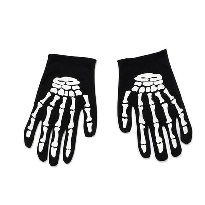 Halloween Scary Costume Grim Reaper Costume for Boys Kids Costume with Glowing Red Eyes with Gloves Mask
