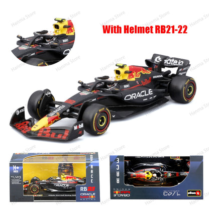 Bburago 1:43 F1 BWT Alpine Modelo Com Capacete 2025 Miniatura de Liga Carro de Corrida de Fórmula Brinquedo MCL39 W16 SF25 RB21 Japonês