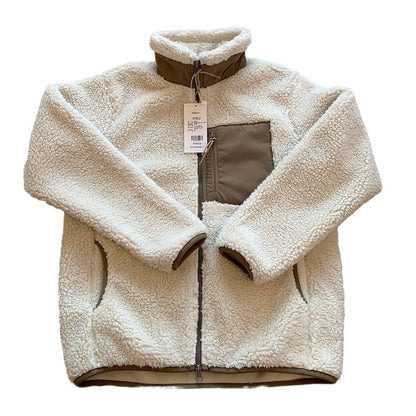 Motorcycle Outdoor Fleece Jacket For Men/Women Double Sided Fleece Thickened Plush Rider Cycling Suit Lamb Wool Windproof Jacket