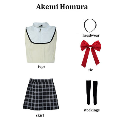 Kaname Madoka Akemi Homura Miki Sayaka Sakura Kyouko Tomoe Mami Cosplay Puella Magi Madoka Magica Costume School Uniforms Outfit