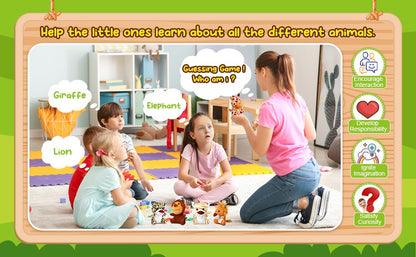 10-50 PCS Small Safari Stuffed Animals Bulk 12cm Jungle Animal Mini Plush Toys for Party Favors Birthday Baby Shower Gift Bags