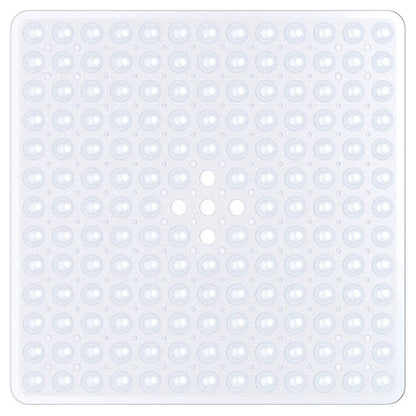 Tapete de chuveiro 53x53cm ventosa PVC antiderrapante tapete de banho quadrado para chão de chuveiro tapete de segurança antiderrapante para banheira carpete de banheiro