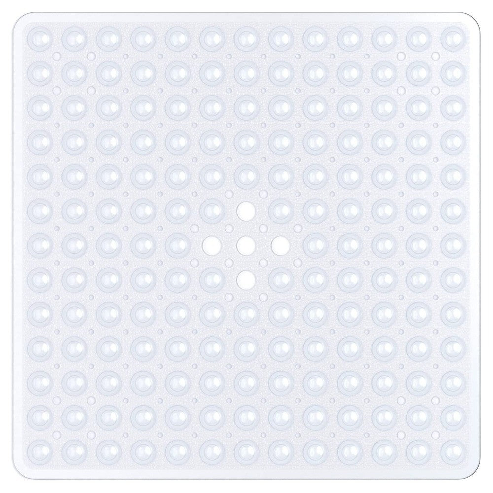 Tapete de chuveiro 53x53cm ventosa PVC antiderrapante tapete de banho quadrado para chão de chuveiro tapete de segurança antiderrapante para banheira carpete de banheiro