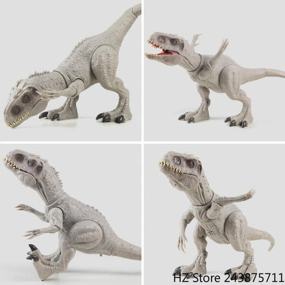 Jurassic-Park Indominus T Rex Bonecos de Ação Dinossauros para Crianças Brinquedos com Som e Movimento Dinossauro de Brinquedo para Presente de Aniversário Infantil