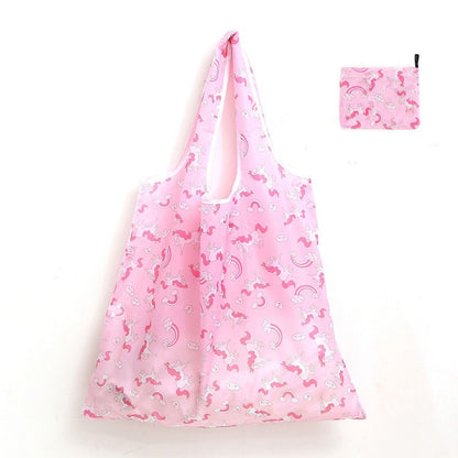 Reusable Shopping Large Bag Foldable Eco Tote With Pouch For Grocery Gym Office Supplies Beach Gear School Toys Storage Bags