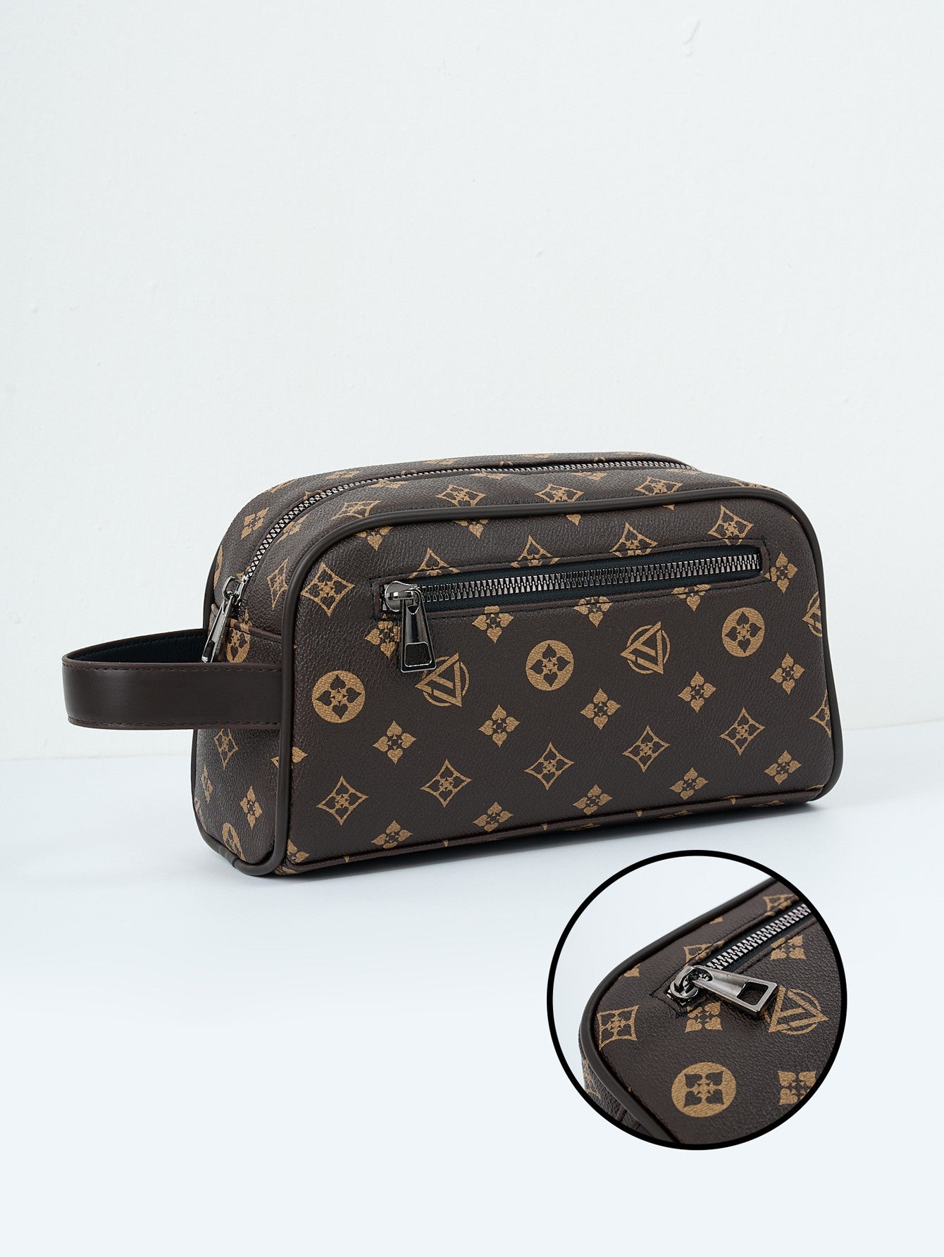 Retro Commuter Clutch Bag Fashion Business Portable Large Capacity Multifunctional Travel Tote Handbag Cell Phone Bag