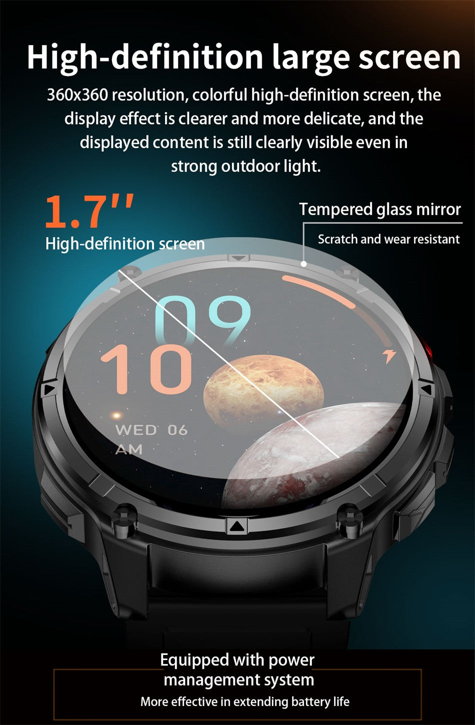 Novo T-Rex3 Ultra Smartwatch Bateria 1100mAh GPS Rastreador Bússola IP69K À Prova D'água Esportes rastreador Ar Livre Militar Smartwatches