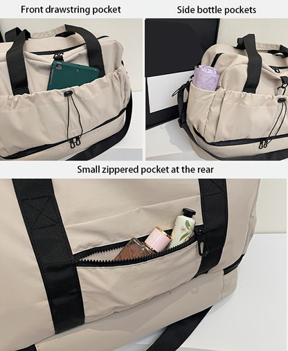 Large Travel Bag - Spacious, lightweight & durable. With adjustable strap & pockets. Perfect for travel & commute.