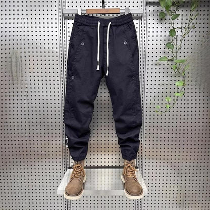 American Sle Workwear Pants Men's Trendy Brand Cuffed Harem Pants Splice Function down Jaet Spring Autumn Thin Casual Pants