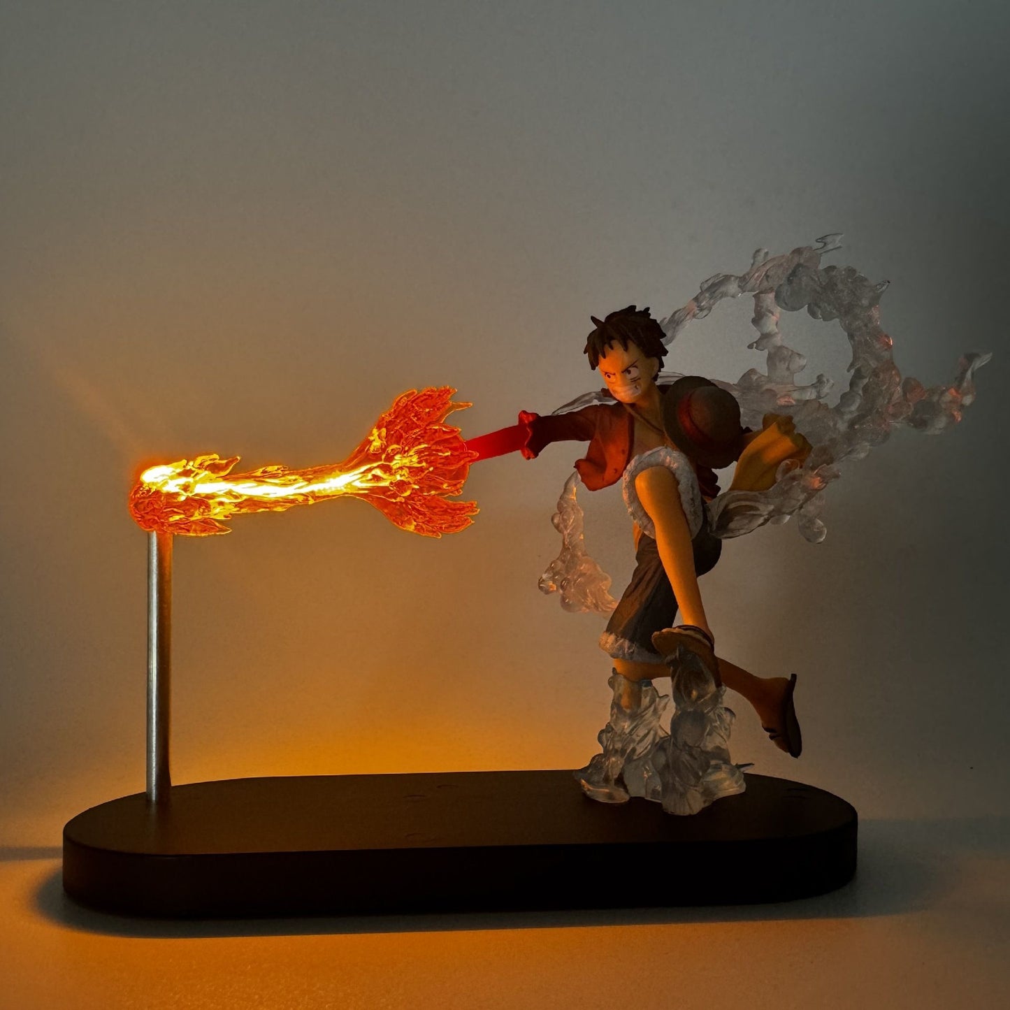 Ace of Spades Anime Night Light One Piece Luffy Figure Decoração de Presente para Quarto de Meninos Iluminação Ambiente de Estudo