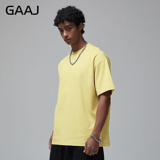 100 Heavy Weight Cotton T shirt For Men Women Short Sleeve Plain Tops Solid Oversized Tee Shirts Quality Clothing 8.8oz 250gsm