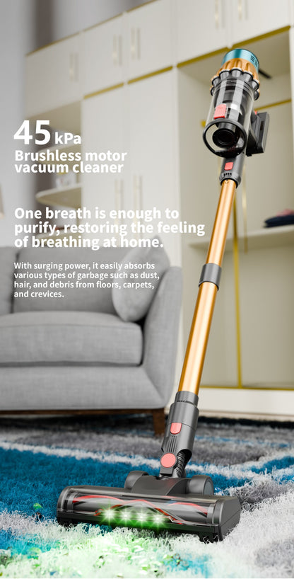 Blossom V22 45kPA Cordless Handheld Vacuum Cleaner Touch Screen Smart Dust Sensor Auto Speed Control for Home Carpet Clean