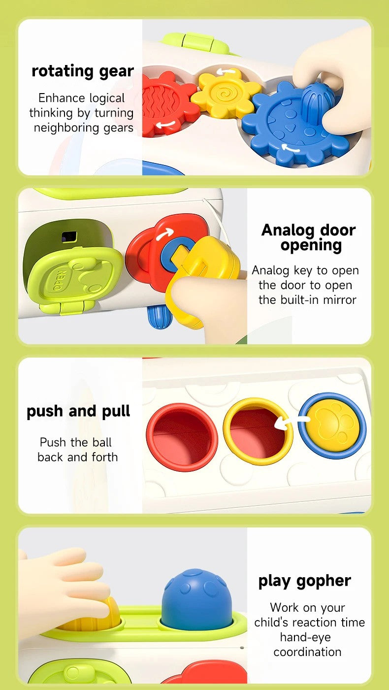 Brinquedos Cubo de Atividades Montessori para Crianças Pequenas Brinquedo Sensorial Educativo para Viagem Presente para Crianças