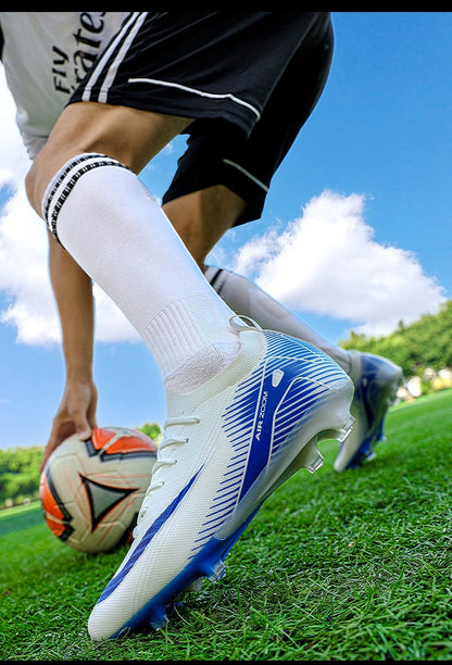 Men Training Football Boots Unisex Professional Soccer Shoes Trend Grass Cleats Outdoor Breathable Sport Ultra-light Non-slip
